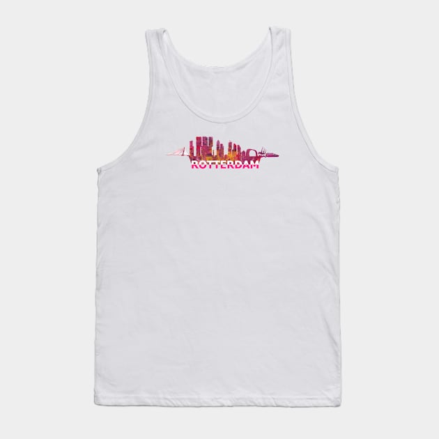 Rotterdam Skyline Tank Top by artshop77